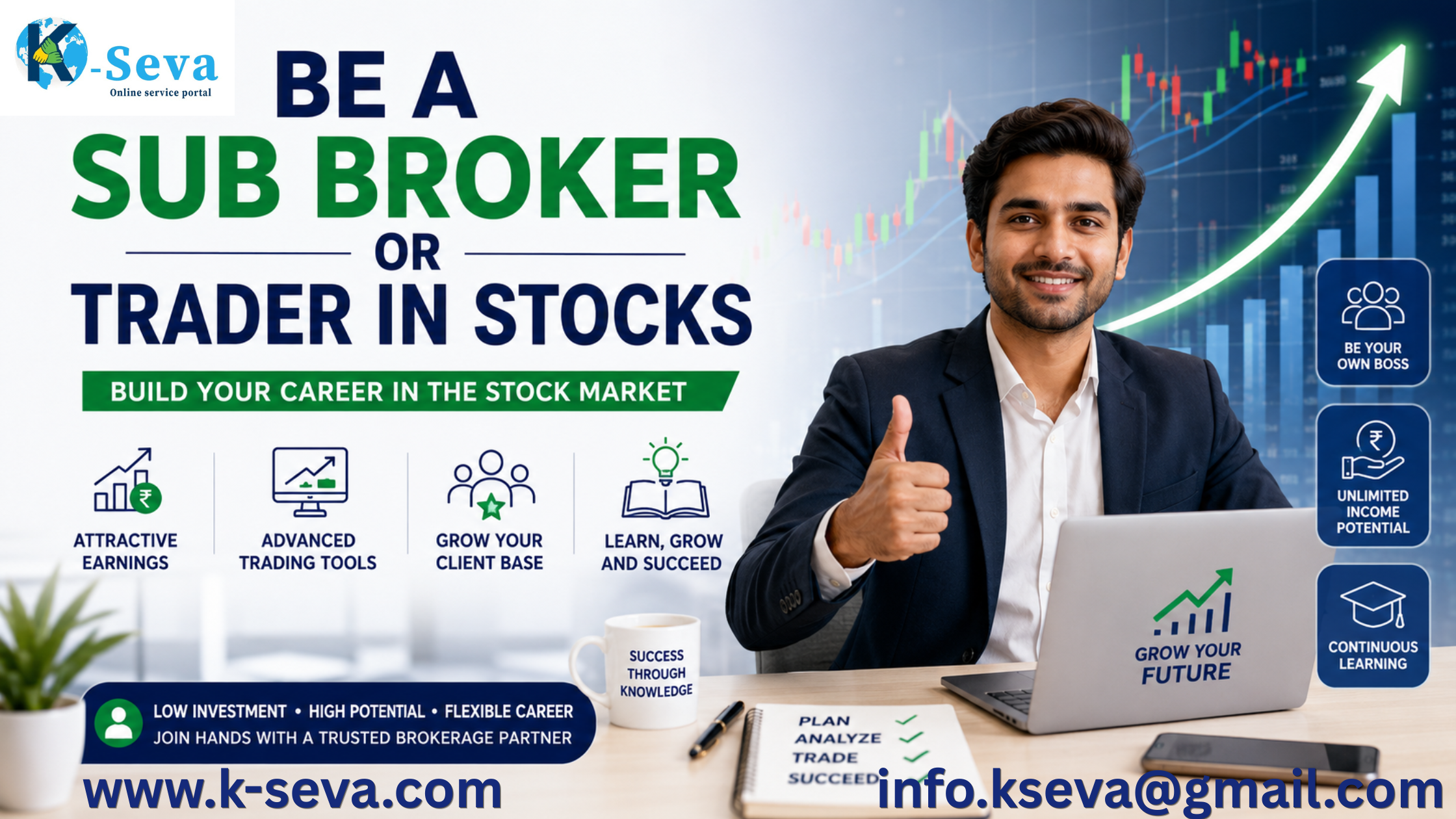 Be a Sub Broker or Trader in Stocks: Build Your Career in the Stock Market