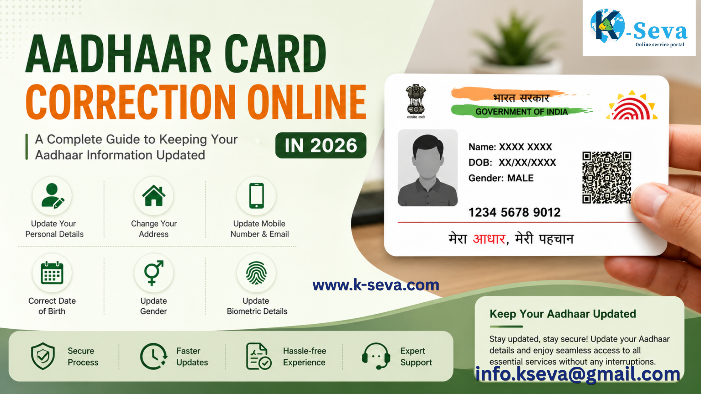 Aadhaar Card Correction Online in 2026: A Complete Guide to Keeping Your Aadhaar Information Updated