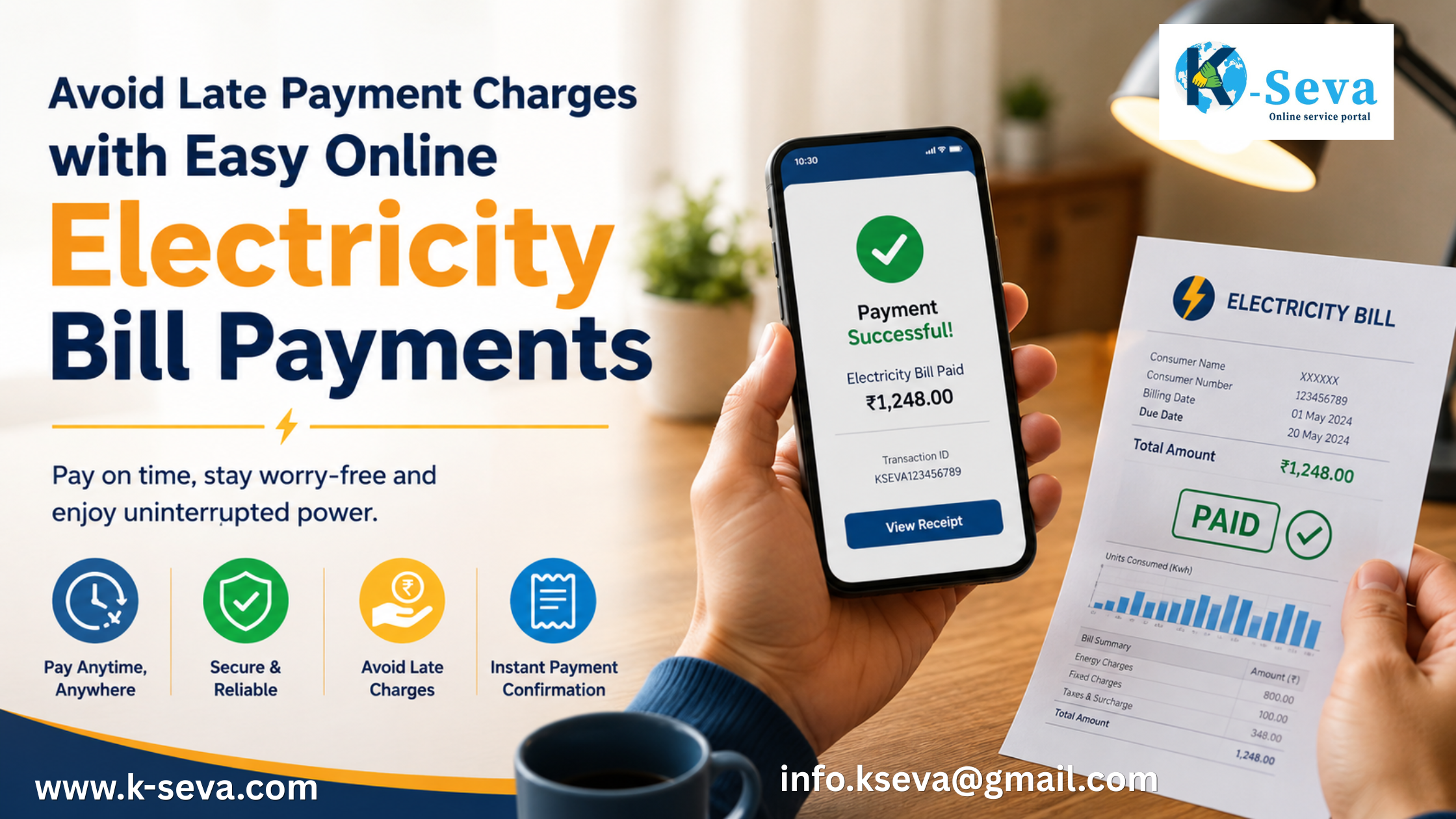 Avoid Late Payment Charges with Easy Online Electricity Bill Payments