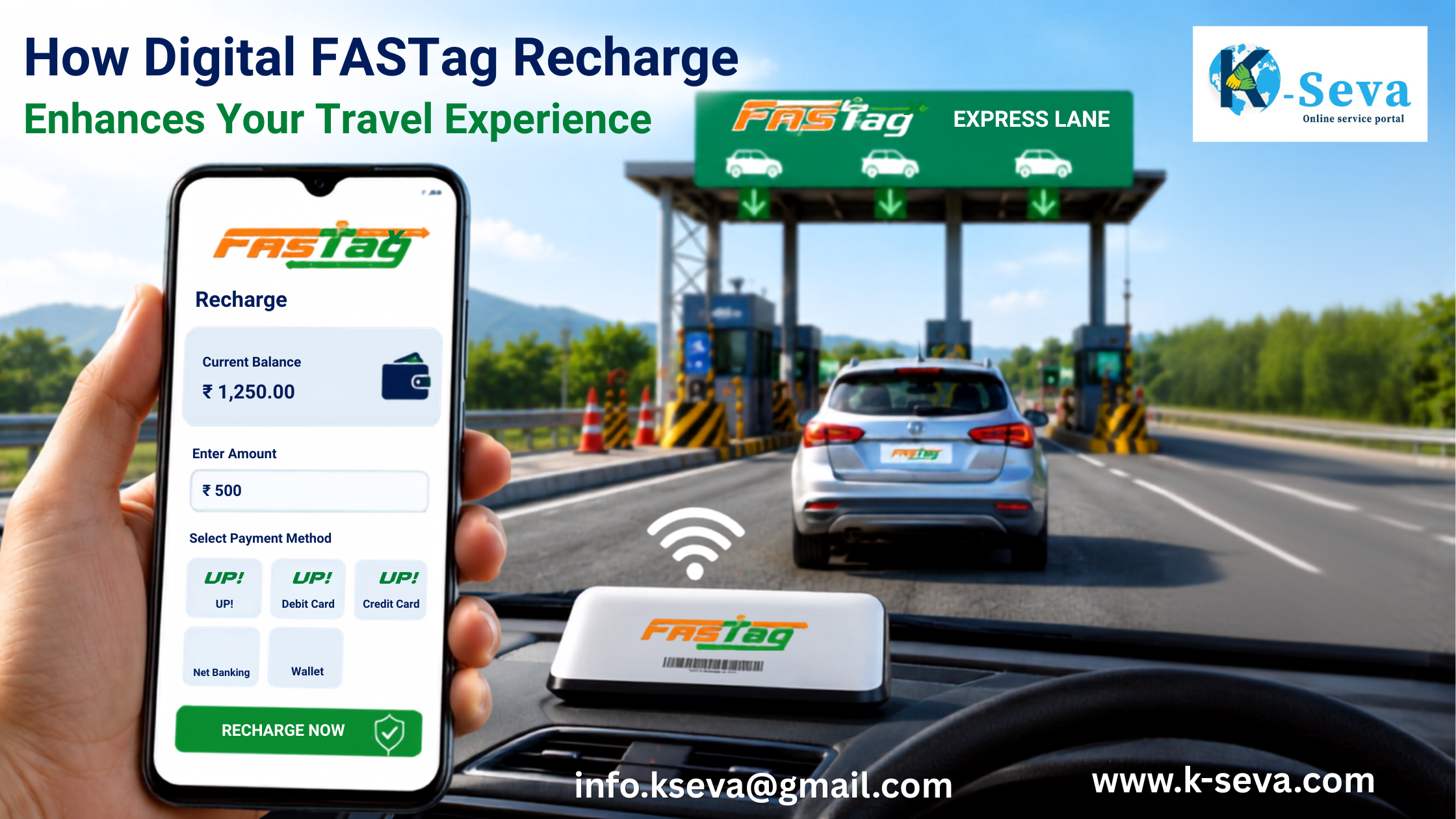 How Digital FASTag Recharge Enhances Your Travel Experience
