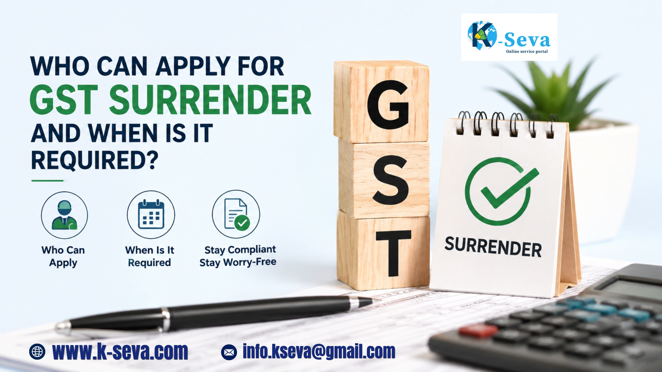 Who Can Apply for GST Surrender and When Is It Required?