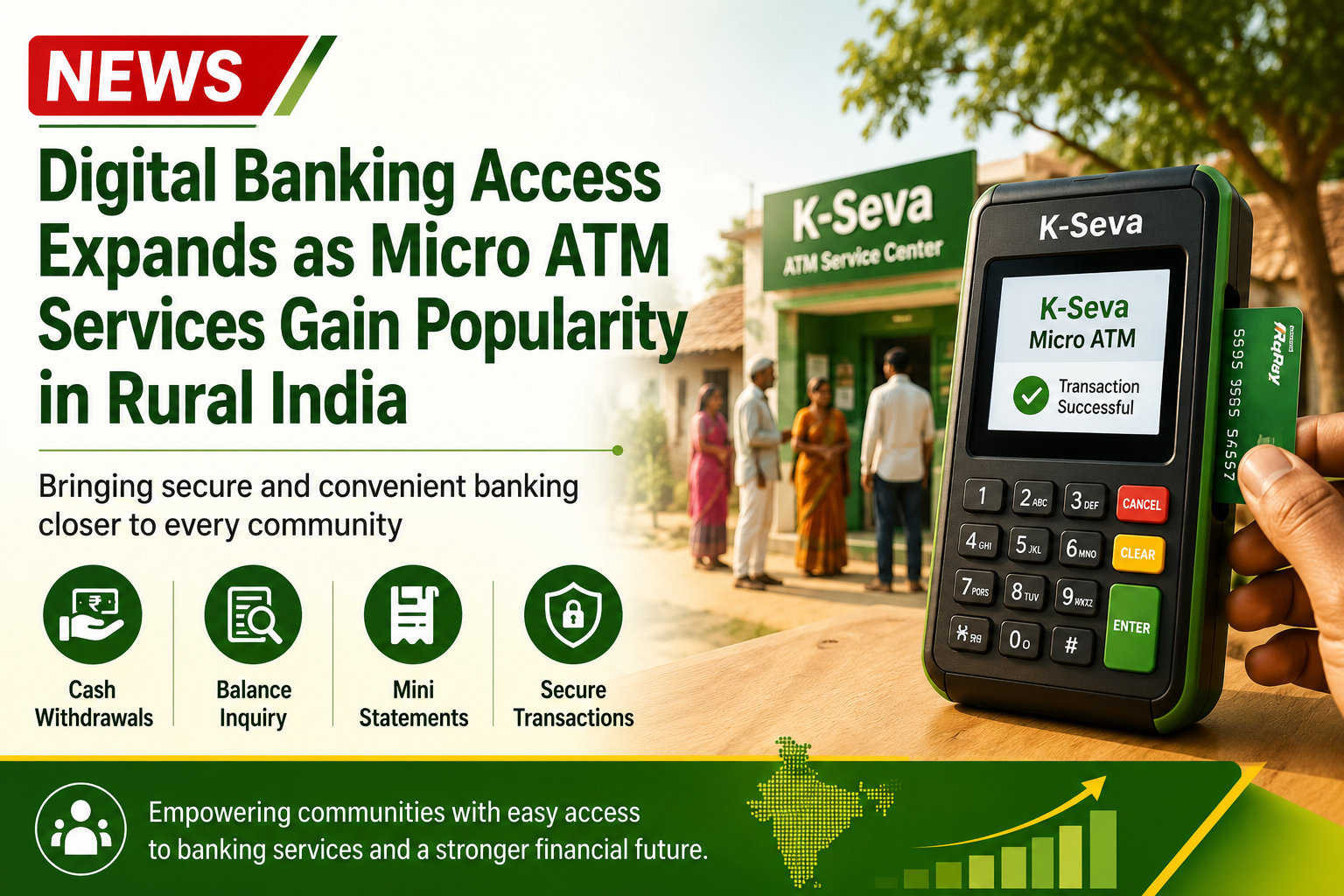 Digital Banking Access Expands as Micro ATM Services Gain Popularity in Rural India