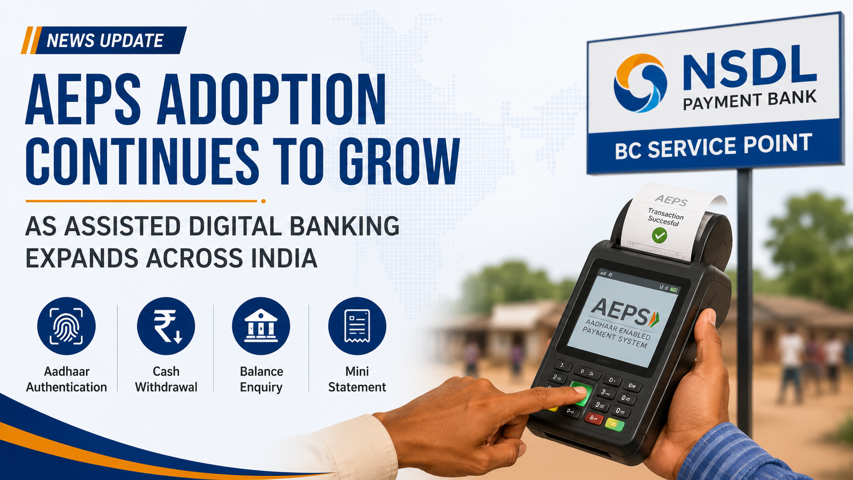 AEPS Adoption Continues to Grow as Assisted Digital Banking Expands Across India