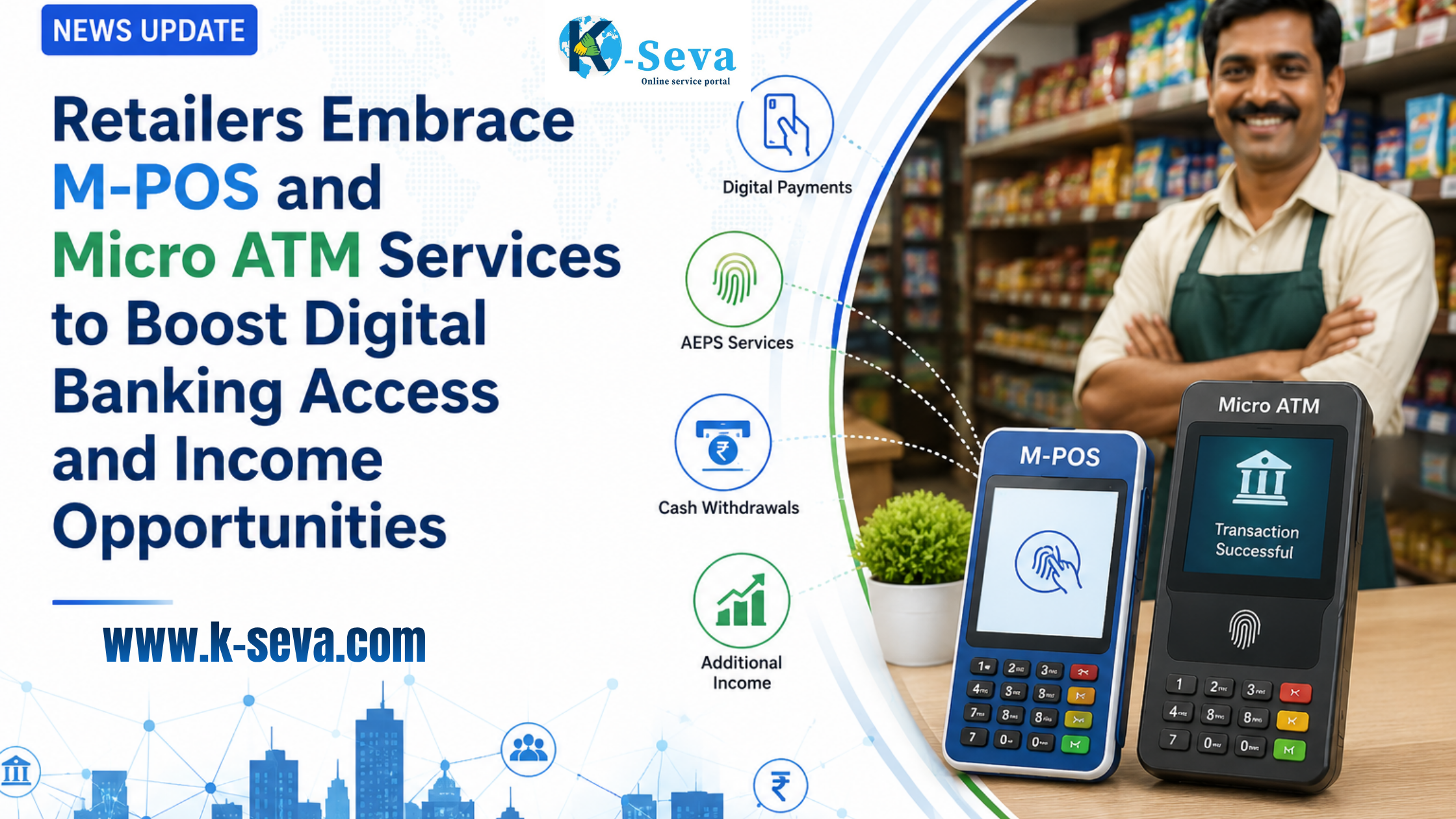 Retailers Embrace M-POS and Micro ATM Services to Boost Digital Banking Access and Income Opportunities